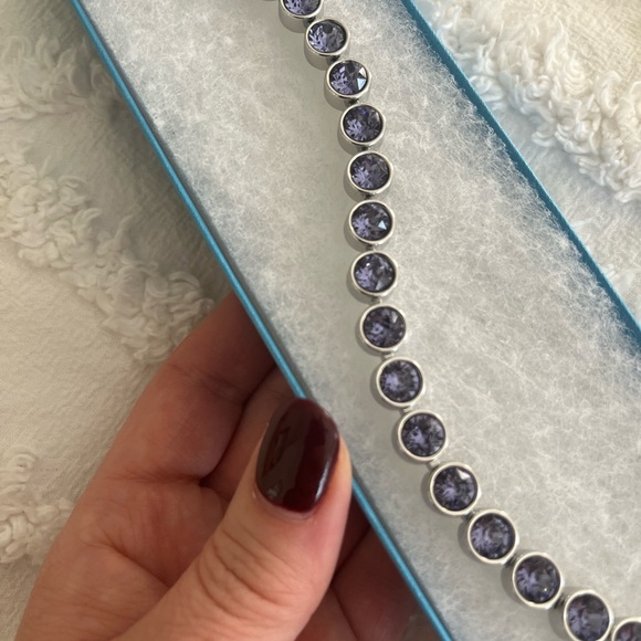 Swarovski Touchstone Dark Purple Tanzanite Ice Bracelet - Picture 4 of 6